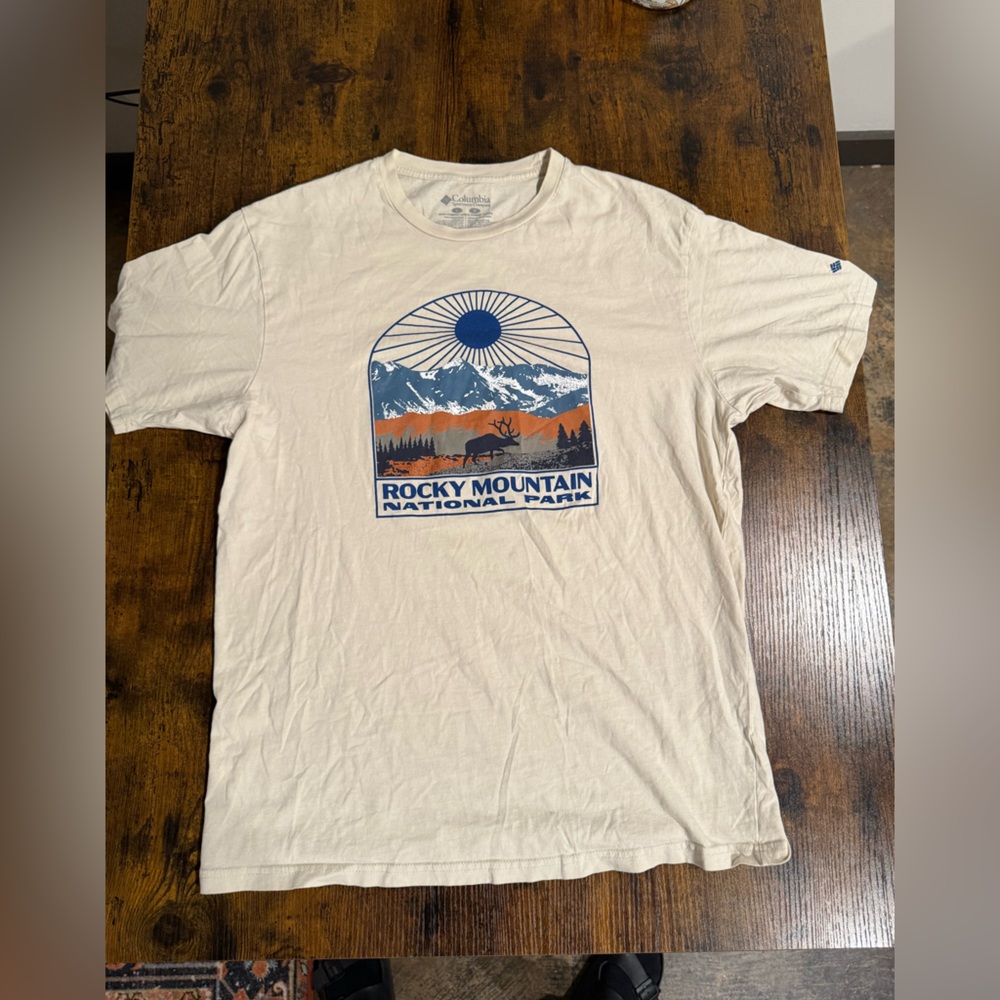 Columbia Rocky Mountain National Park Tan T- Shirt